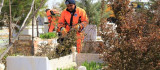 Battalgazi'deki mezarlıklarda ramazan temizliği