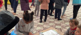 Çocuk oyun çadırı depremzede çocukların neşe kaynağı oldu