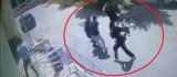 Diyarbakır'da adliye çıkarılan şüphelilere bıçaklı saldırı girişimi güvenlik kamerasına yansıdı