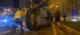 Diyarbakır'da seyir halinde el freni çekilen otomobil takla attı