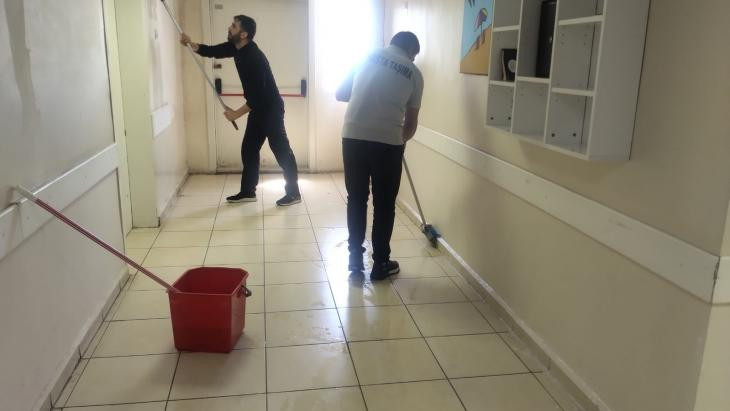 Diyarbakır Selahattin Eyyubi Devlet Hastanesi'nde temizlik seferberliği