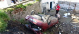 Elazığ'da otomobil bahçeye uçtu: 5 yaralı