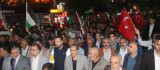 Elazığ'da yüzlerce kişi Filistin'e destek bir araya geldi