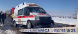 Hasta taşıyan ambulans şarampole yuvarlandı