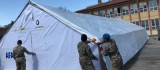 Jandarma öğrenciler için 14 derslik çadır kurdu