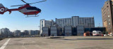 Kalp krizi geçiren hasta, ambulans helikopter ile hastaneye sevk edildi
