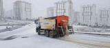 Kar yağışıyla birlikte Elazığ Belediyesinden anlık müdahale