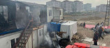 Malatya'da şantiyede korkutan yangın