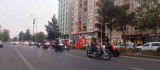 Motor tutkunları, Cumhuriyetin 98'nci yıl dönümü için Türk bayraklarıyla Diyarbakır'ı turladı