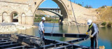 Tarihi Malabadi Köprüsünde çalışmalar tamamlanıyor