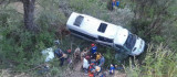 Tunceli'de tur minibüsü  uçuruma yuvarlandı: 18 yaralı